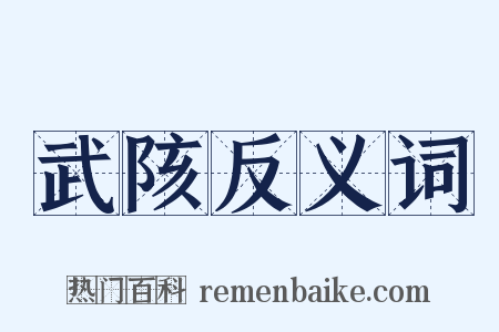 武陔反义词是什么意思的图片